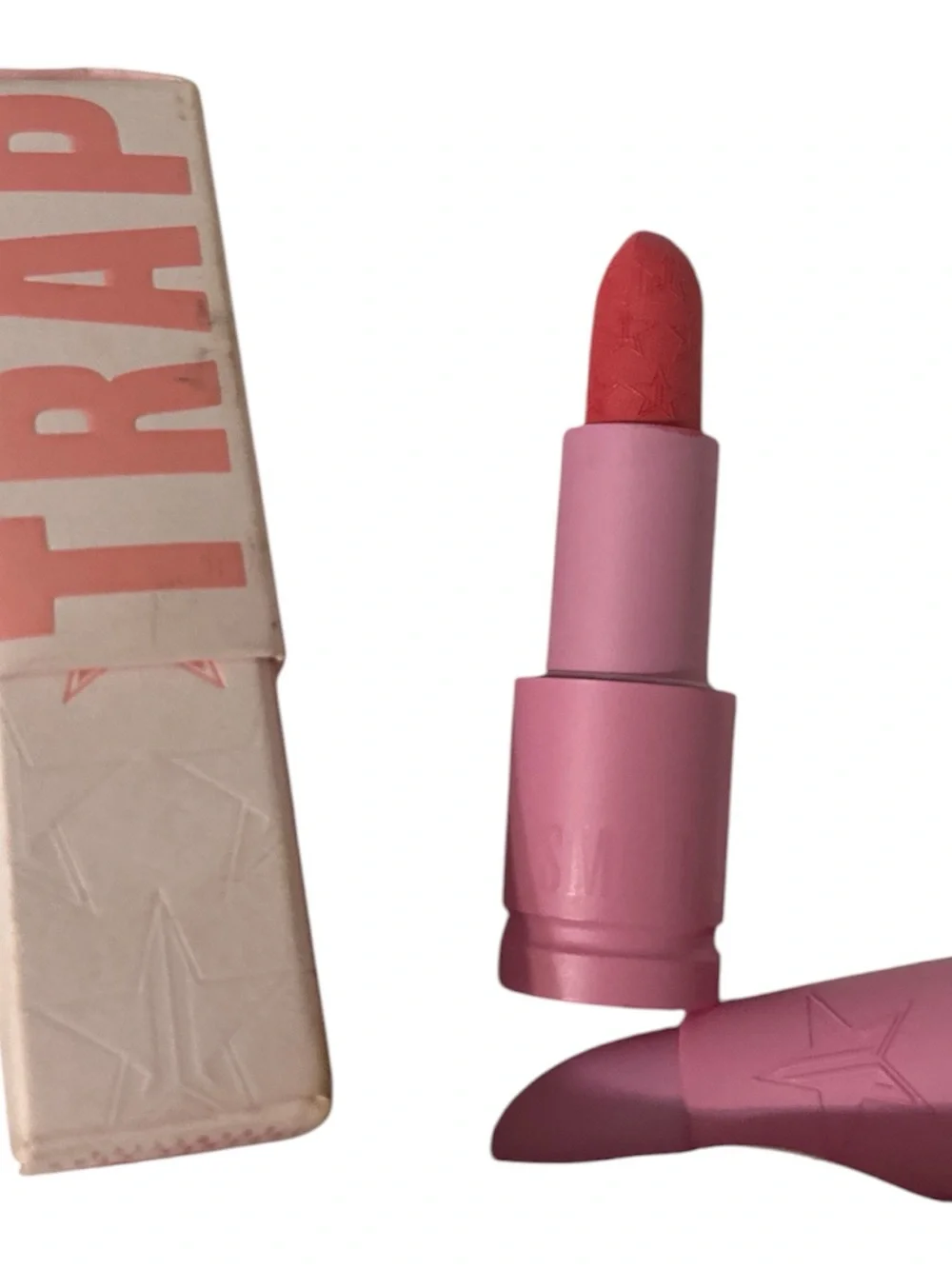 NIB Jeffree Star Pink Packaging Lipstick with Coral Bullet watermelon soda new